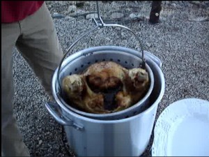 Avadian_Removing Turkey from Deep Fryer_2012