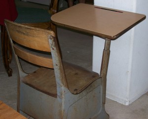 Old-fashioned school desk_Eric Riddle