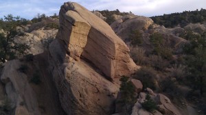 Sliding rock in Devil's Punchbowl County Park Photo by Brenda Avadian 2014