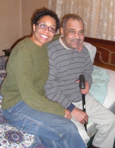 Caregiver Paulette and her father, Melvin