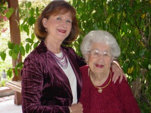 Claire Abel and her mom Anne on Mother's Day 2012