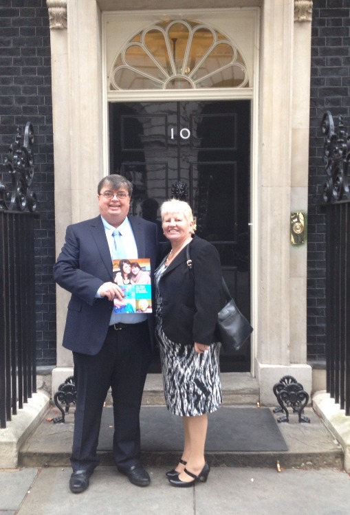 VOICES with Dementia - Norrms McNamara with his caregiver and wife, Angel Elaine at 10 Downing Street UK