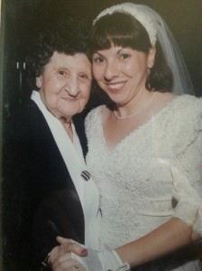 Grandma Rose Ancillotti and Lynette Juul on her Wedding Day