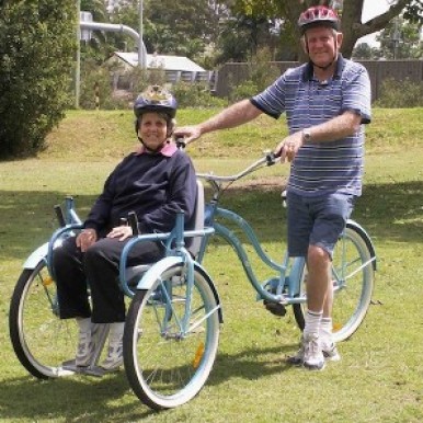 Bill and Glad on The Bike Chair_Queensland, AUS