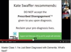 Dementia Alliance International - Kate Swaffer Prescribed Disengagement