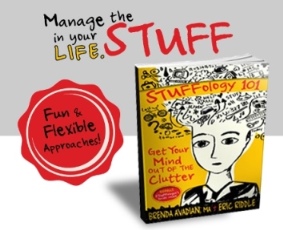 STUFFology 101 book - FUN and Flexible Ways to Manage the Clutter in your life