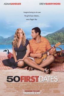 50 First Dates movie cover art Adam Sandler