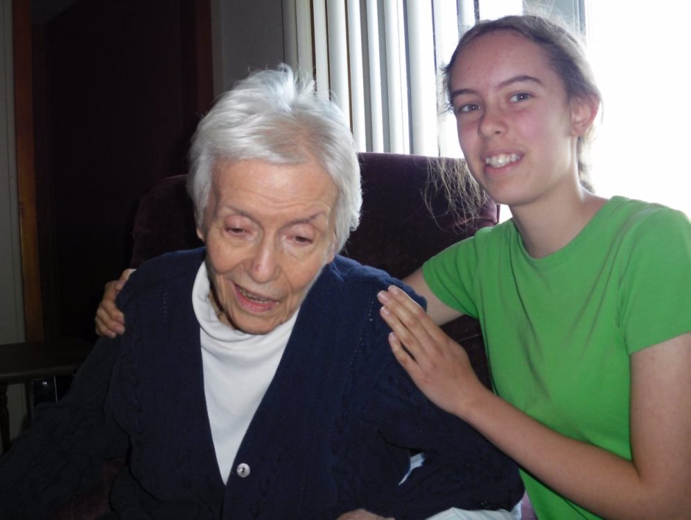 Leah Bender and Grandma 2009