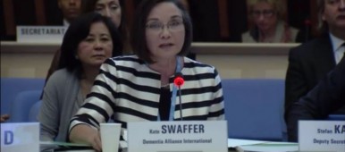 Kate Swaffer Dementia Alliance International at WHO Ministerial Conference - Web