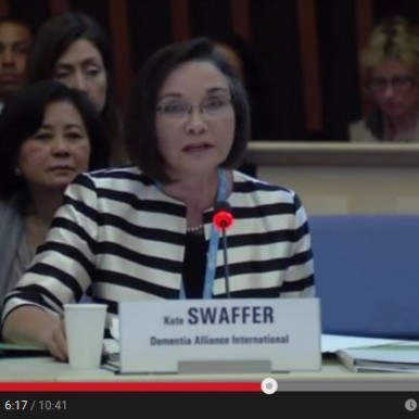 Kate Swaffer Dementia Alliance International at WHO Ministerial Conference - Web