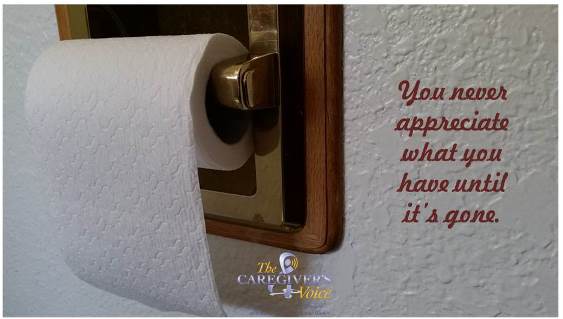 You never appreciate what you have...TP