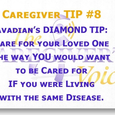 Caregiver TIP 8 - Avadian Diamond Tip for Caregivers