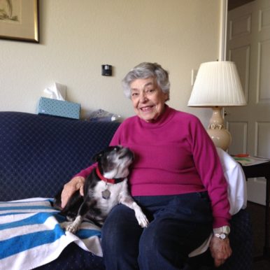 Jessica Bibbio - A woman and her canine companion