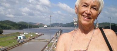 Jeanne Lee at the Panama Canal