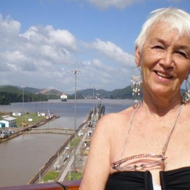 Jeanne Lee at the Panama Canal