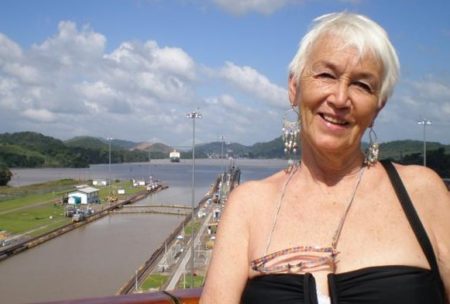 Jeanne Lee at the Panama Canal