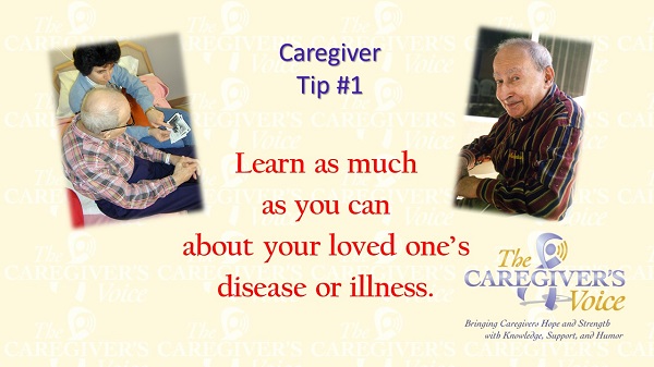 Slide of Caregiver Tip 1 - Learn as much as you can Avadian