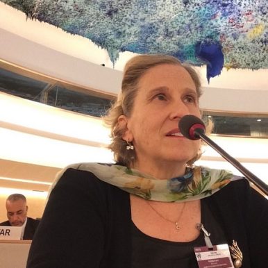 Mary Radnofsky speaking at UN Geneva