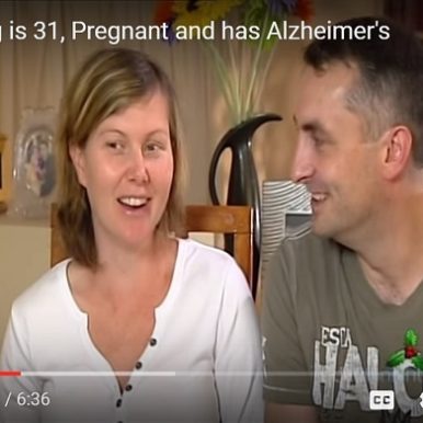 Rebecca Doig Pregnant with Alzheimer's Video Credit - todaytonight