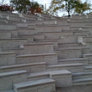 Caregivers Step Up to Caregiving - Diverse arranged concrete Steps at the Muhammed Ali Center in Louisville, KY