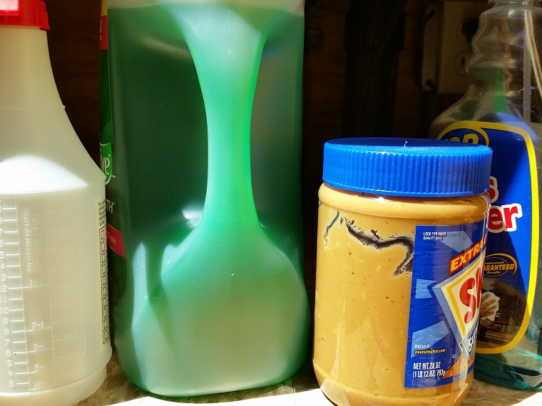 Moving Your Parent into Your Home - placing Peanut Butter w Cleaning Supplies