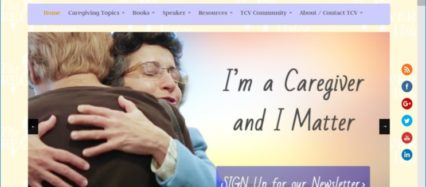 The Caregivers Voice Home page - https closed padlock