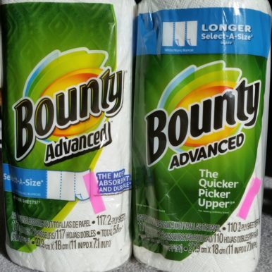Bounty Paper Towels - Same price Fewer sheets