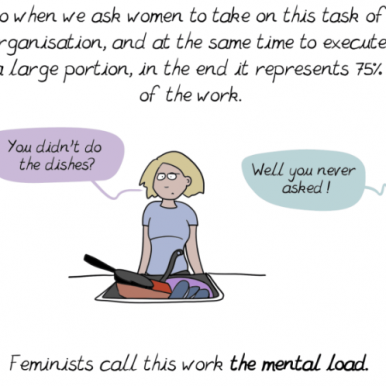 Women take on a disproportantate mental load.