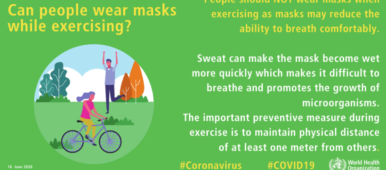 Wearing a Mask While Exercising