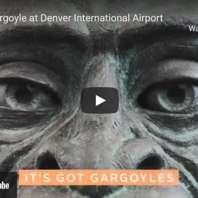 Funny Gargoyle at the Denver International Airport-caregiver humor