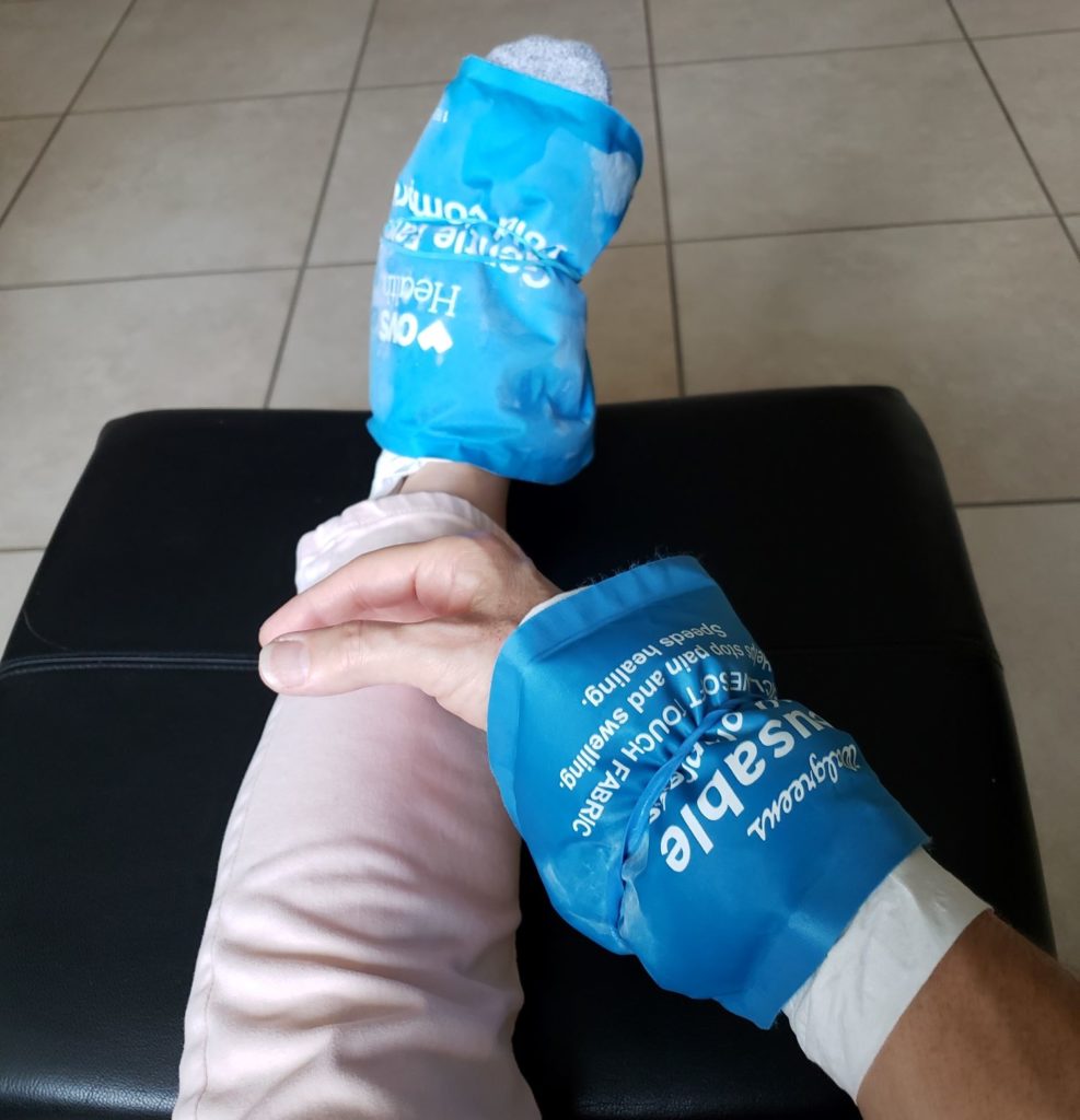 Brenda Avadian's foot and wrist injuries