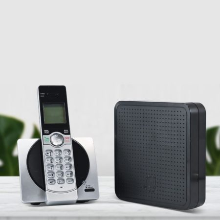 imp black box with wireless landline phone