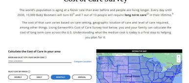 Genworth's Cost of Care tool