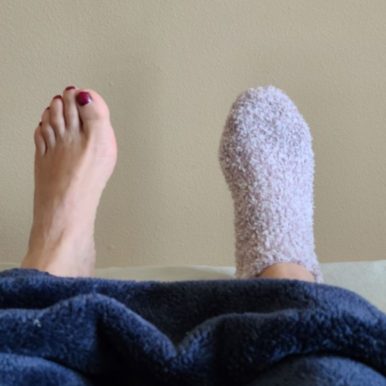 To Wear or Not to Wear Socks to Bed - photo courtesy of Rosa Mayorga