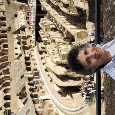 Brenda Avadian at the Roman Colosseum Italy