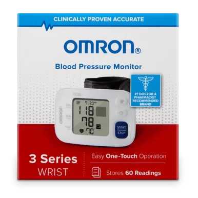 Omron Wrist Blood Pressure Monitor - box