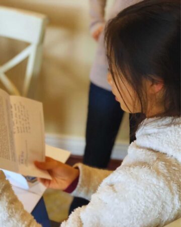 Ed Han's daughter reading A Final Message