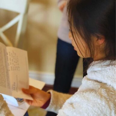 Ed Han's daughter reading A Final Message